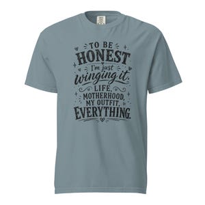 Funny Mom Shirt, Just Winging It Tee, Life Motherhood My Outfit Everything, Mom Life T Shirt, Gift for Mom, New Mom Birthday Gift