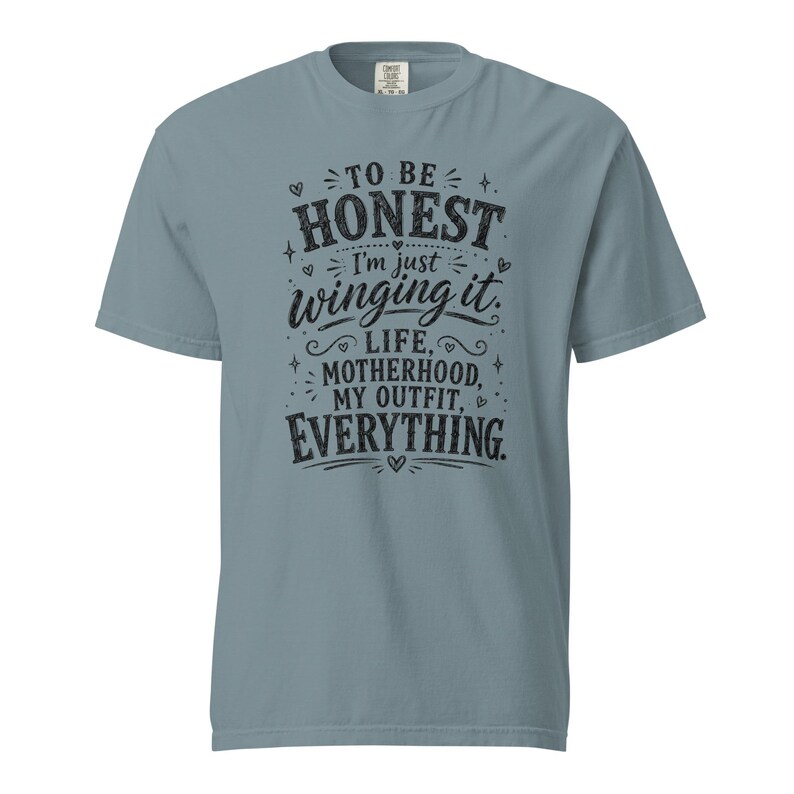 Funny Mom Shirt, Just Winging It Tee, Life Motherhood My Outfit Everything, Mom Life T Shirt, Gift for Mom, New Mom Birthday Gift