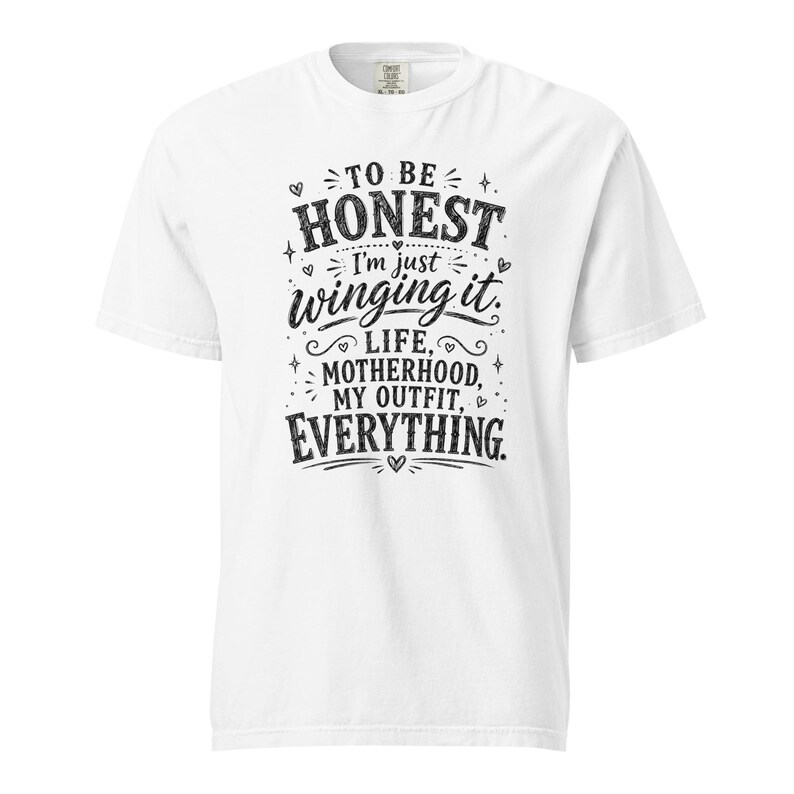 Funny Mom Shirt, Just Winging It Tee, Life Motherhood My Outfit Everything, Mom Life T Shirt, Gift for Mom, New Mom Birthday Gift