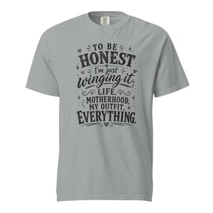 Funny Mom Shirt, Just Winging It Tee, Life Motherhood My Outfit Everything, Mom Life T Shirt, Gift for Mom, New Mom Birthday Gift