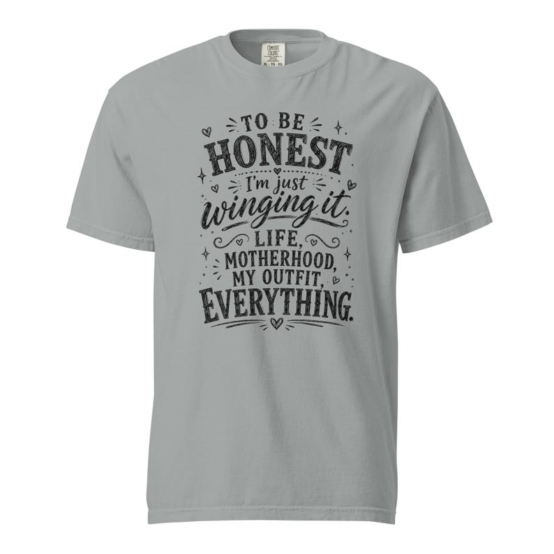 Funny Mom Shirt, Just Winging It Tee, Life Motherhood My Outfit Everything, Mom Life T Shirt, Gift for Mom, New Mom Birthday Gift