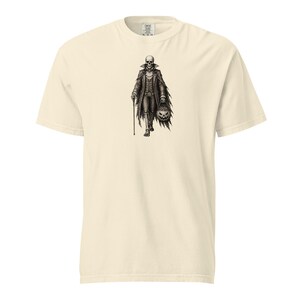 Skeleton Gentleman Shirt, Comfort Colors 1717, Victorian Halloween Tee, Gothic Skeleton Pumpkin Graphic, Vintage Spooky Unisex Gift