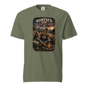 Auntie's Adventure Mode Shirt | Funny Camping Aunt Shirt | Cool Aunt Gift | Hiking Tee | Outdoor Lover Shirt | Chaos Creator Auntie