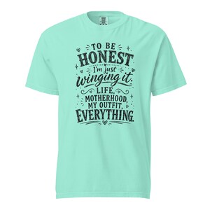 Funny Mom Shirt, Just Winging It Tee, Life Motherhood My Outfit Everything, Mom Life T Shirt, Gift for Mom, New Mom Birthday Gift