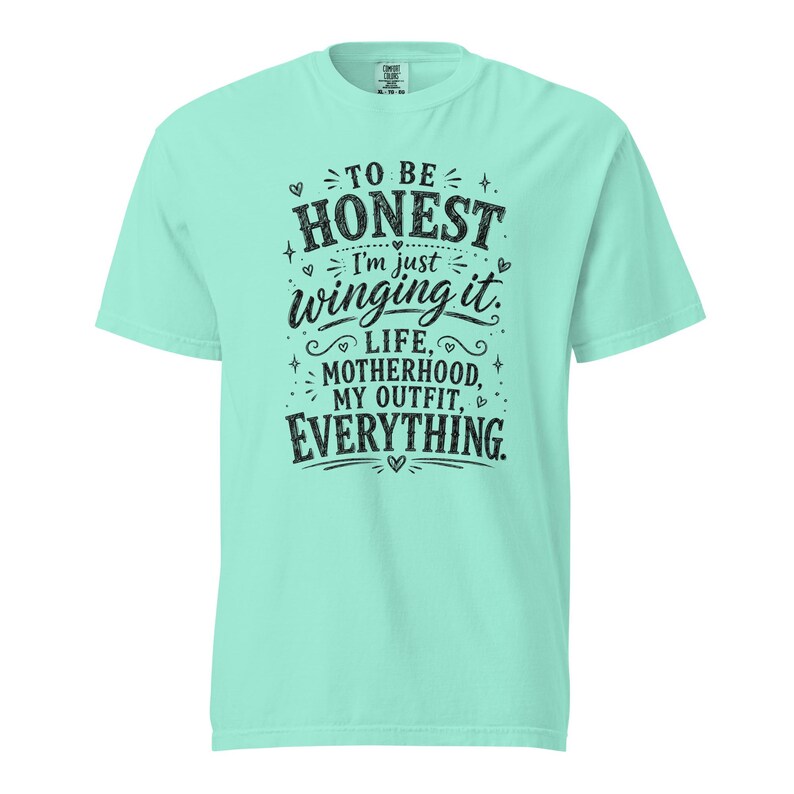 Funny Mom Shirt, Just Winging It Tee, Life Motherhood My Outfit Everything, Mom Life T Shirt, Gift for Mom, New Mom Birthday Gift