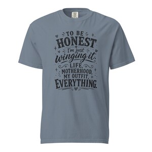 Funny Mom Shirt, Just Winging It Tee, Life Motherhood My Outfit Everything, Mom Life T Shirt, Gift for Mom, New Mom Birthday Gift