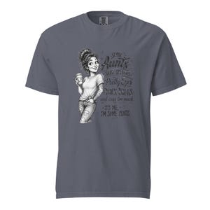 Tattooed Aunt Shirt, Some Aunts Have Tattoos Thick Thighs Tee, Funny Cool Aunt T Shirt, Messy Bun Auntie Gift, Gift for Aunt