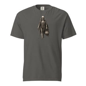 Skeleton Gentleman Shirt, Comfort Colors 1717, Victorian Halloween Tee, Gothic Skeleton Pumpkin Graphic, Vintage Spooky Unisex Gift