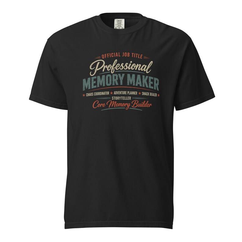 Official Job Title Professional Memory Maker Shirt, Core Memory Builder Tee, Grandpa Grandma Aunt Uncle Gift Comfort Colors 1717