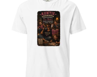 Chaos Creator Auntie Shirt | Professional Fun Maker, Chaos Manager Tee | Gift for Aunt