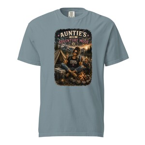 Auntie's Adventure Mode Shirt | Funny Camping Aunt Shirt | Cool Aunt Gift | Hiking Tee | Outdoor Lover Shirt | Chaos Creator Auntie