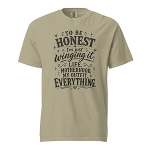 Funny Mom Shirt, Just Winging It Tee, Life Motherhood My Outfit Everything, Mom Life T Shirt, Gift for Mom, New Mom Birthday Gift