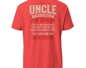 T-Shirt „Onkel – Der Spaßgarant“, sarkastisches Geschenk für Nichte und Neffe
