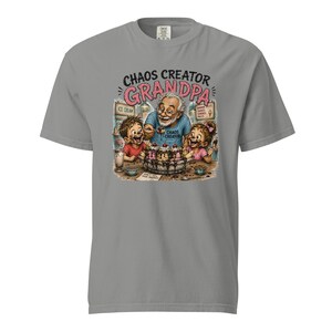 Chaos Creator Grandpa Shirt | Funny Grandpa Gift | Ice Cream Grandpa T-Shirt | Grandfather Gift | Gift for Papa | Family Humor Tee