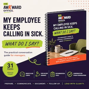 Employee Attendance Conversation Guide | Manager Scripts & HR Toolkit for Frequent Absences