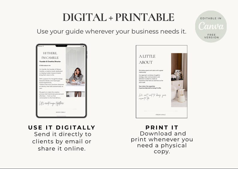 Client Welcome Guide Template | Editable Canva Client Guide | Client ...