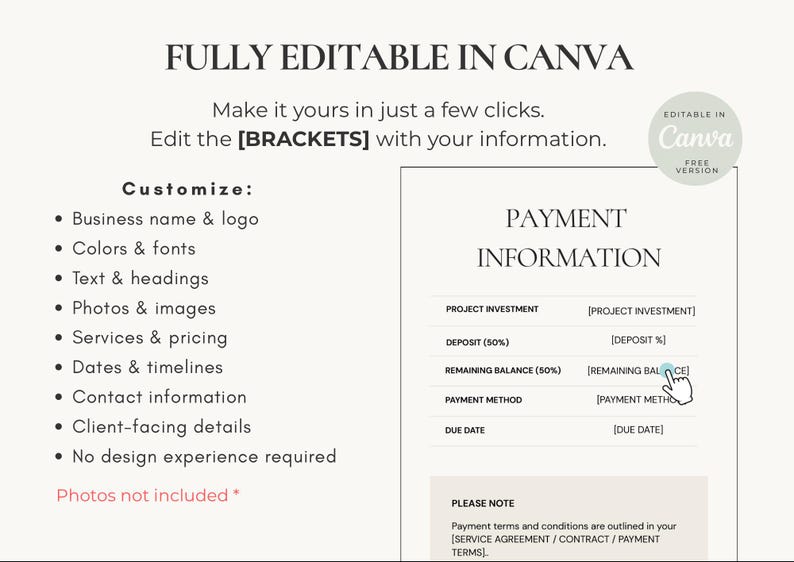 Client Welcome Guide Template | Editable Canva Client Guide | Client ...