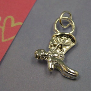 Silver Cowboy Boot Horse western charm