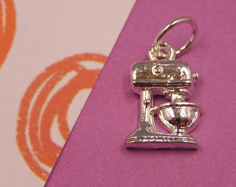 T7 Silver Blender Mixer Charm - kitchen cooking