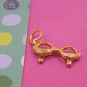 Gold Eyeglass Glasses Eye Charm