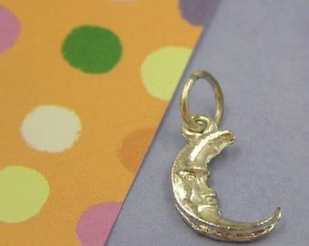 091 Silver Celestial Sun Stars Moon Charm - Shoot for the Moon, Even if you Miss, You'll Land Amongst the Stars!