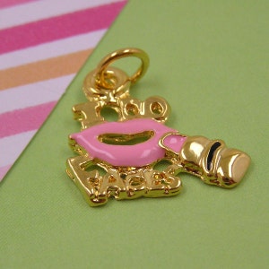 Gold I Do Faces Lips Lipstick Cosmetics Charm