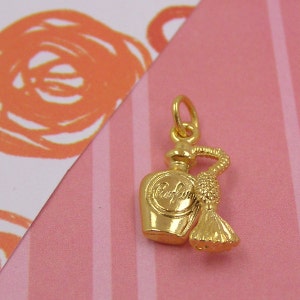 Gouden parfum verstuiver spuitfles charme