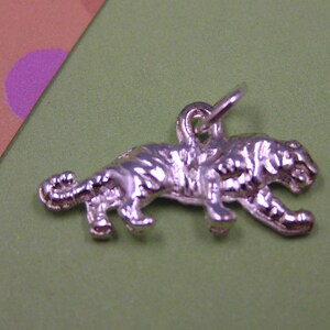 T1 Silver Tiger Lion Charm - Africa Safari Charm