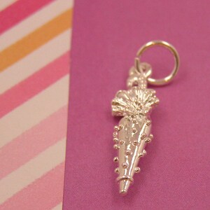094 Silver Closed Parasol Umbrella Charm