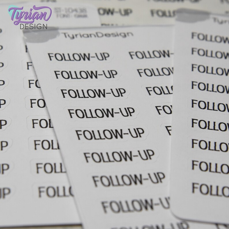 Followed Sticker Follow-up Sticker | Word Sticker | 27 Stickers | .92