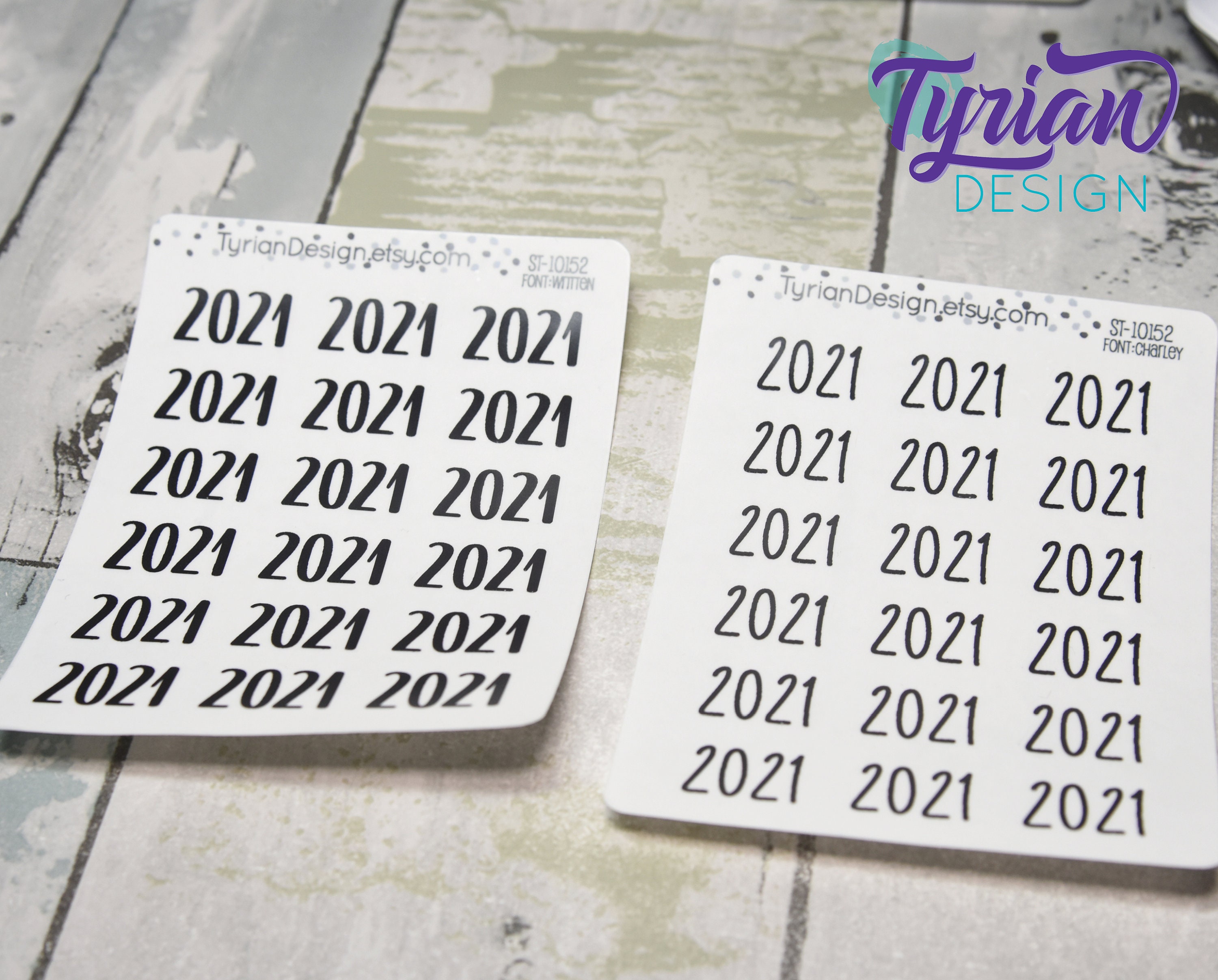 Years Stickers for Planners and Journals. 2021 and 2022 and 2023 avai…