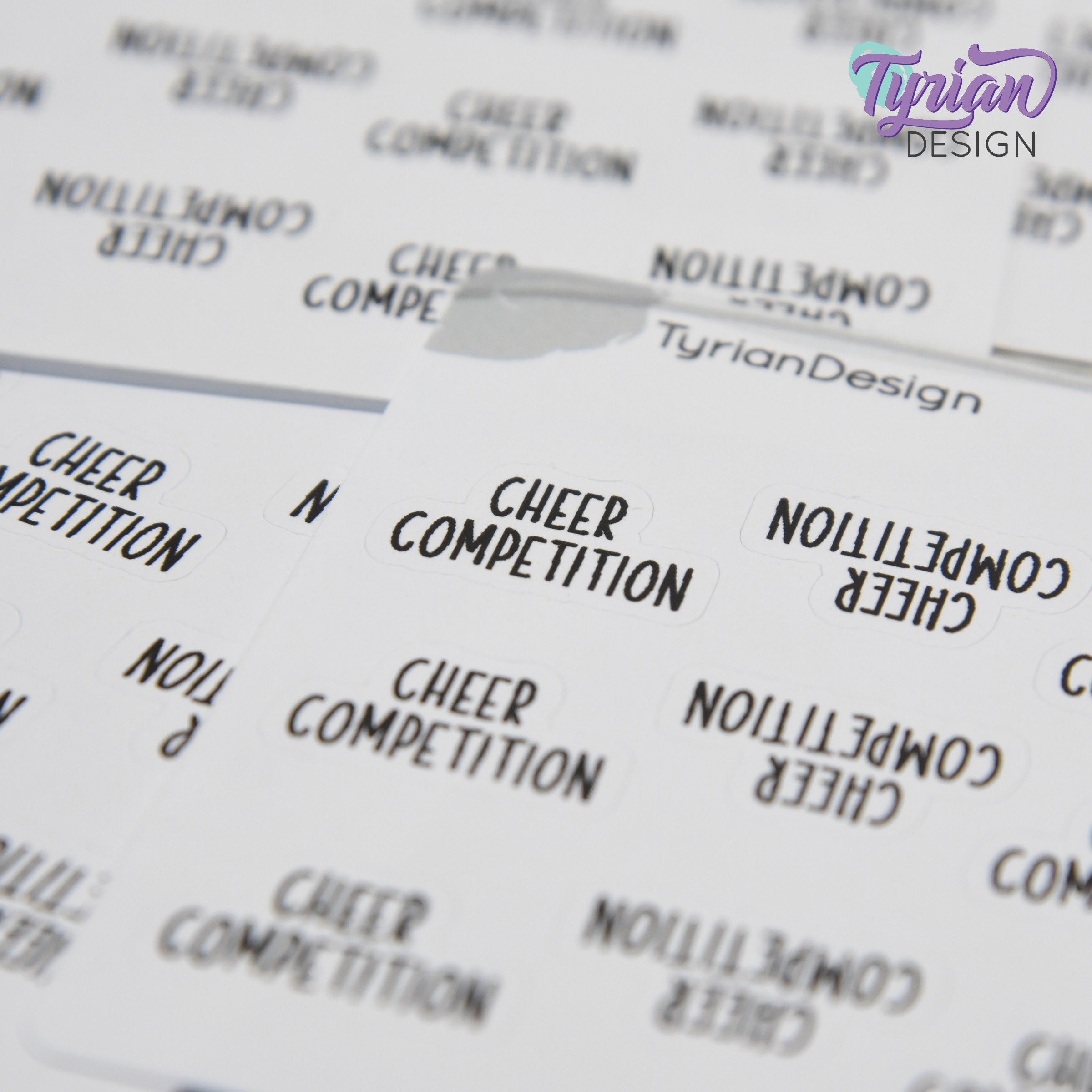 Tiny Cheer Competition Stickers | Competition Stickers | 12 Stickers ...