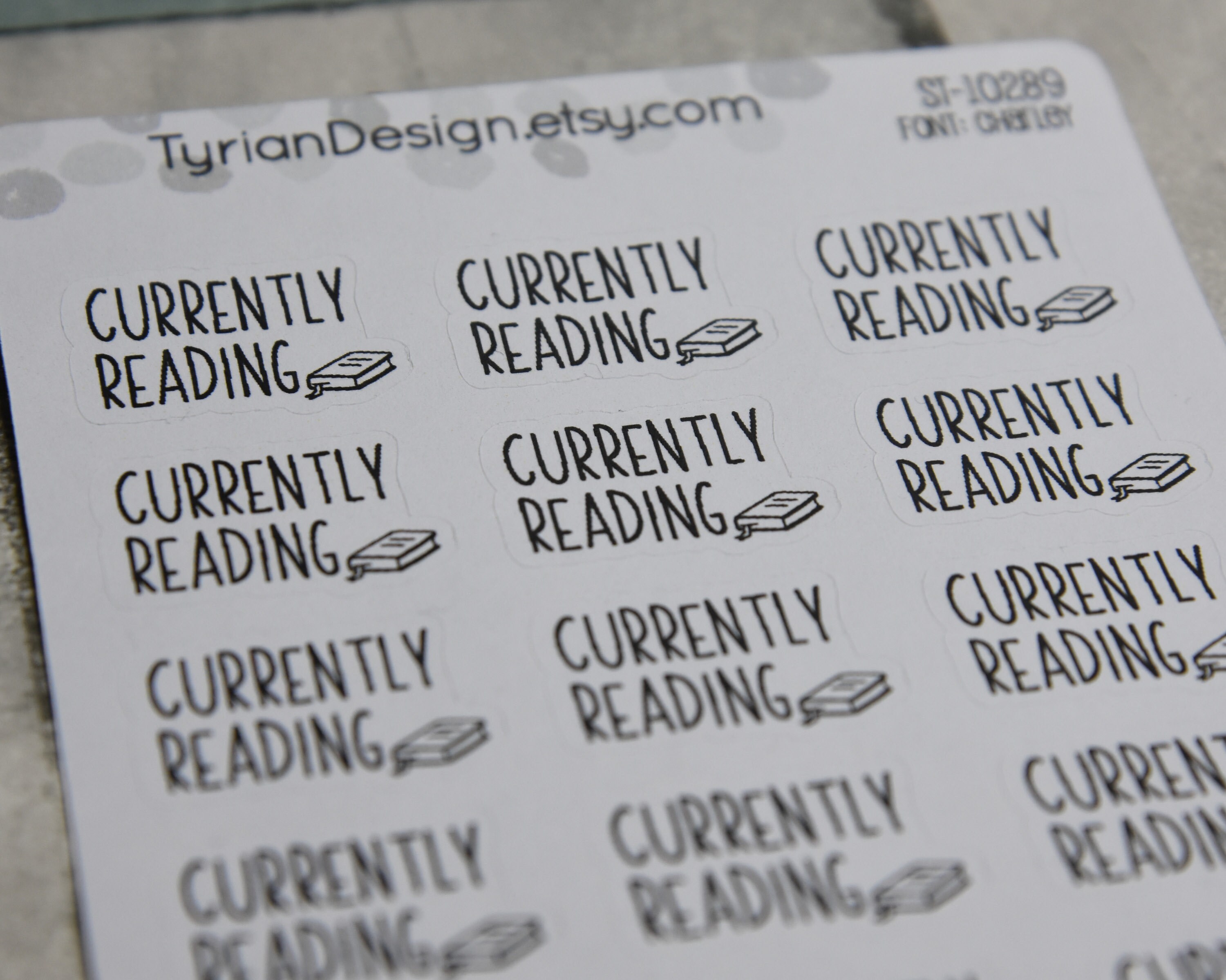 Currently Reading Stickers | 3.5 X 4.5