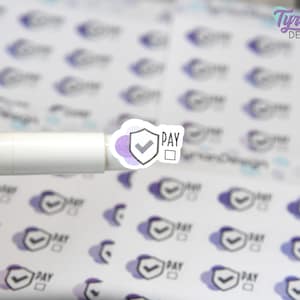 Allgemeine Versicherung Aufkleber | Haushaltsaufkleber | 24 Sticker pro Bogen | .71 x .53 "Aufkleber Größe | 3,5 x 4,5" Blatt | Weiß oder Transparent Matt