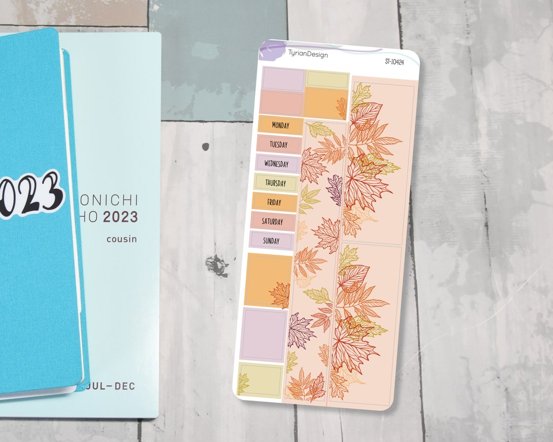 Fall Leaves Monthly Kit | Hobonichi Weeks | Monthly Kit | Simple ...