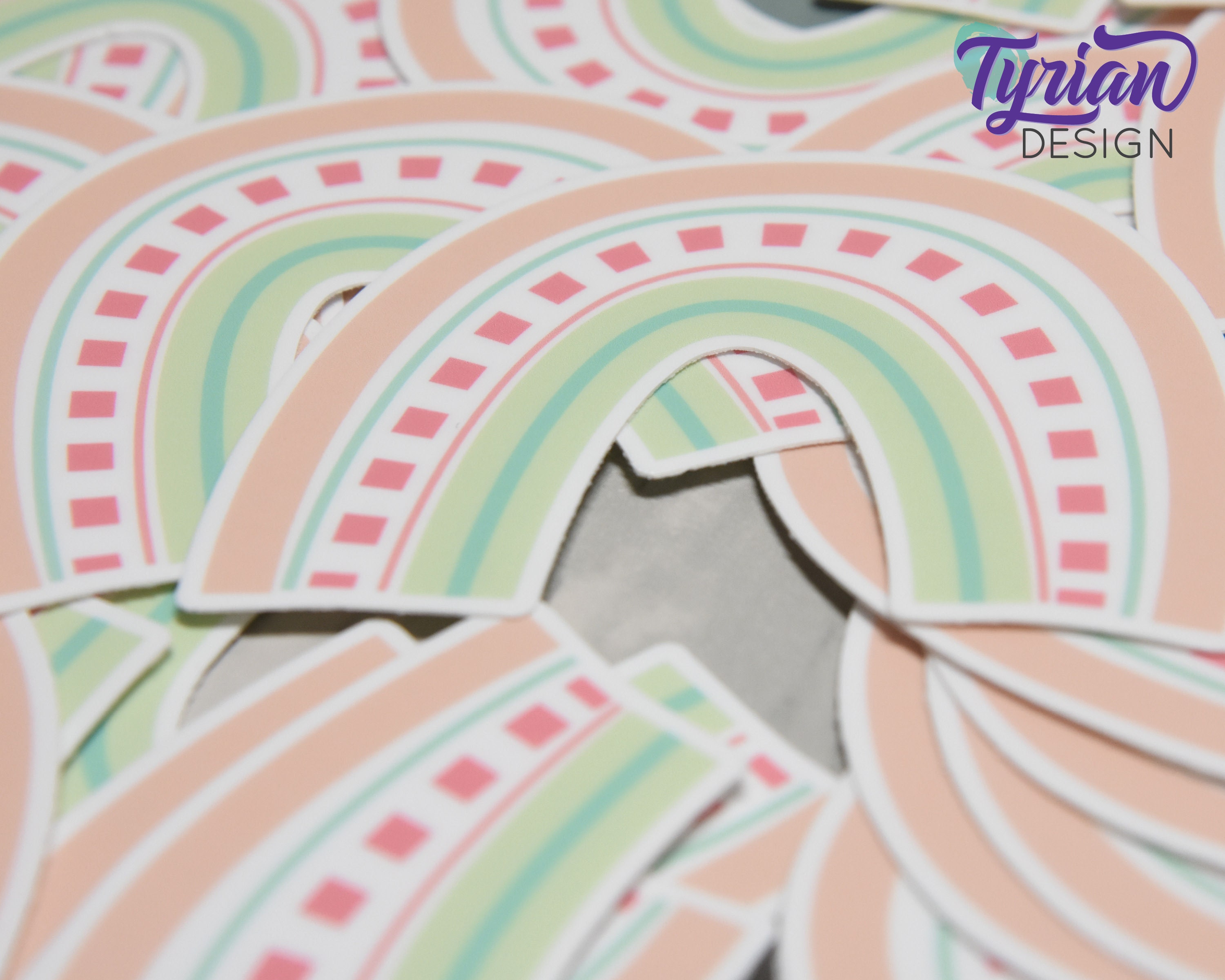 Pastel Rainbow Vinyl Sticker | High Quality Weather Proof Vinyl | 3 X 2 ...