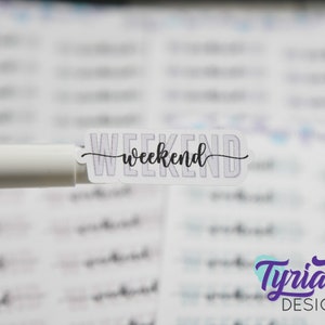 Pegatinas de fin de semana / Diferentes opciones de colores / Marque el fin de semana con pegatinas Ideal para planificadores, diarios y calendarios
