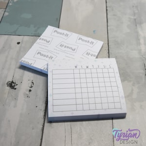 Habit Tracker Post-it Notes | Weekly Tracker Sticky Notes | Tracking ...