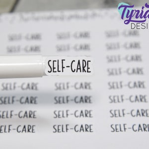 Self-Care Stickers for Planners and Journals. A reminder or to track, whatever works for you. Great for Journals and Planning - Charley Font