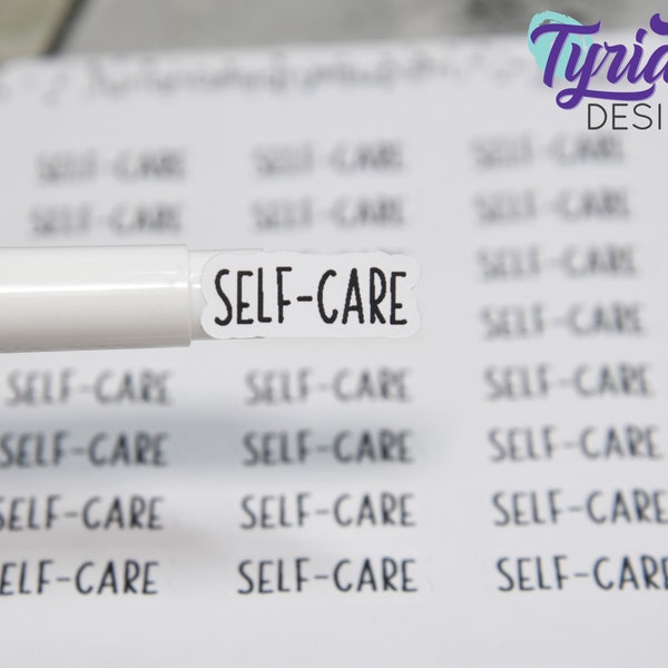 Self-Care Stickers for Planners and Journals. A reminder or to track, whatever works for you. Great for Journals and Planning - Charley Font