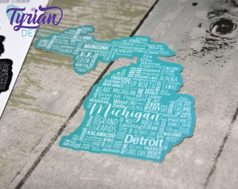 Adesivo: The Official Seal Of The U.s. State Of Michigan In 1889 Vintage N Bb445bc - Foto 6