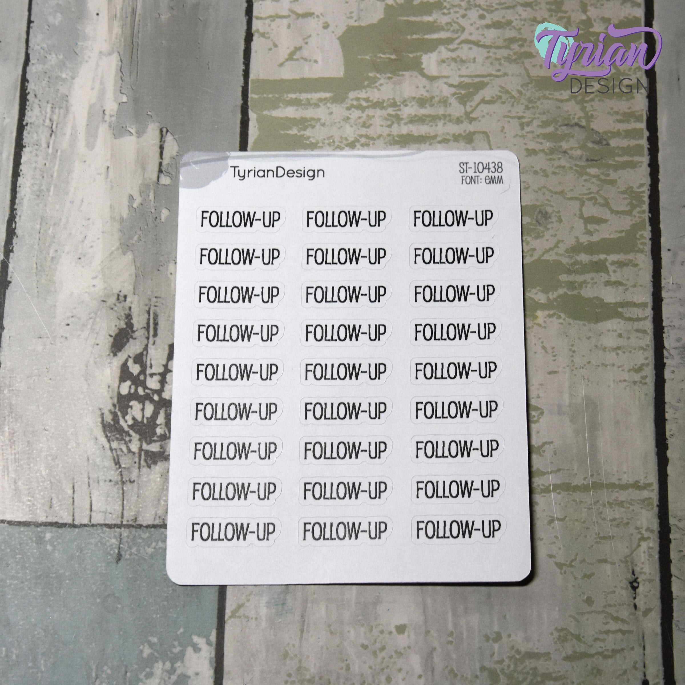 Followed Sticker Follow-up Sticker | Word Sticker | 27 Stickers | .92