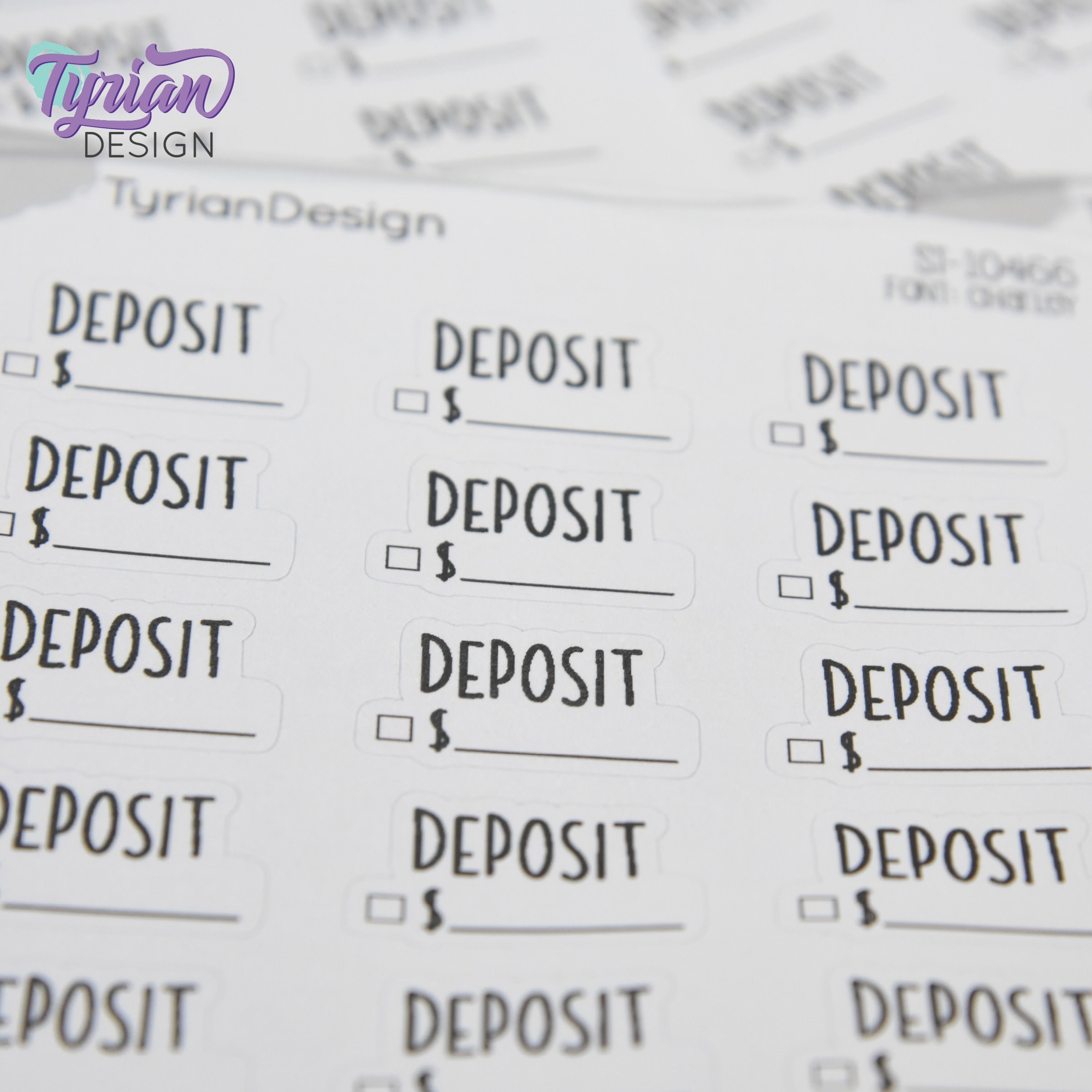 Deposit Stickers | Payment Stickers | 18 Stickers | .88