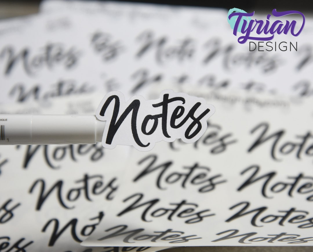 Big Notes Stickers for Planners and Journals | Label Your Note Pages ...