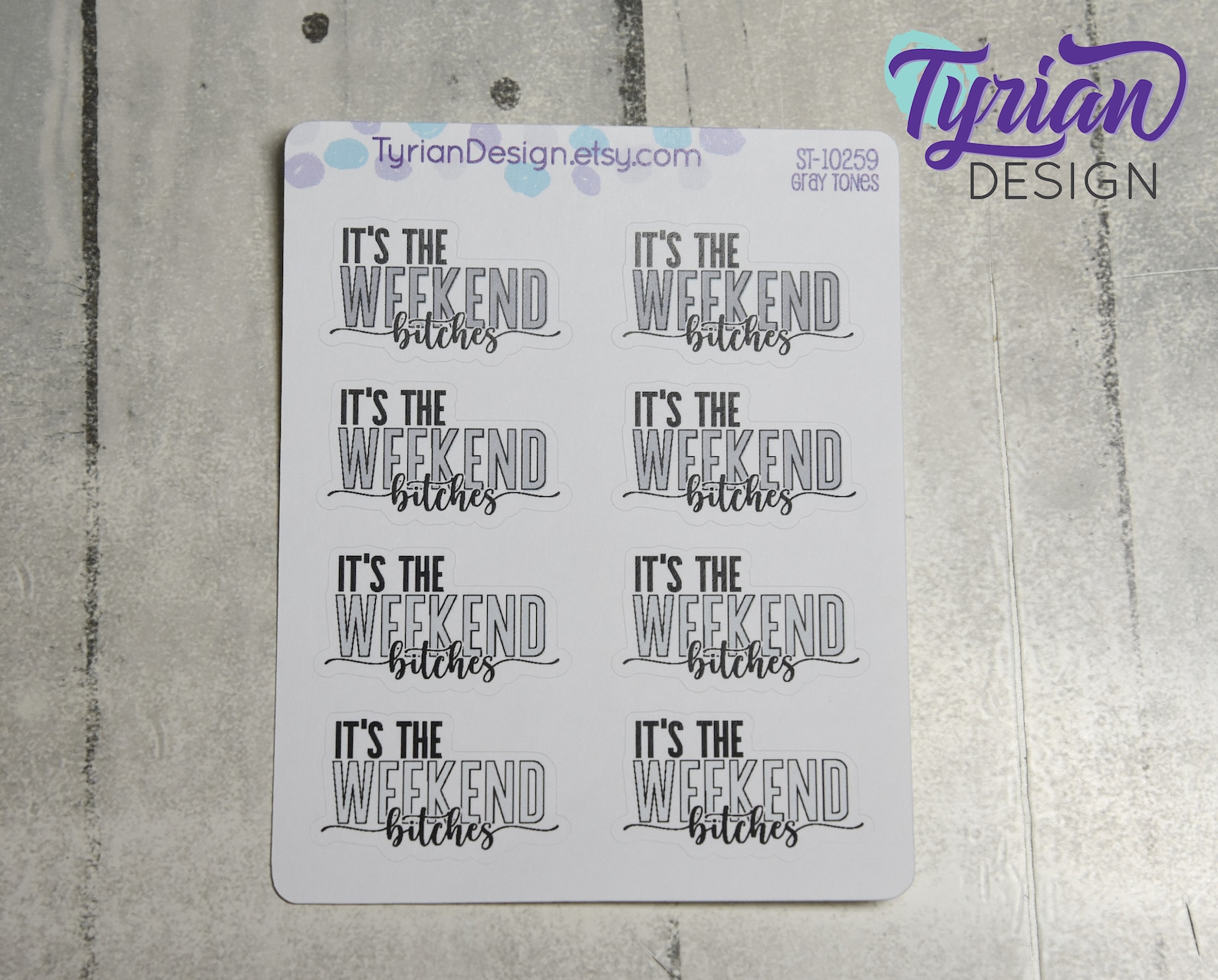 It's the Weekend Stickers | Different Color Options | Celebrate the ...