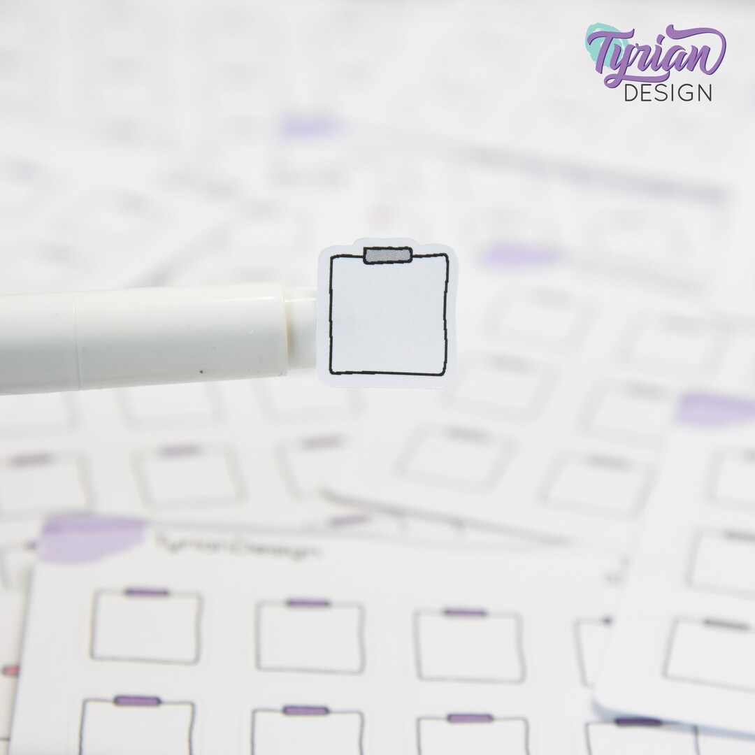 Tiny Sticky Note Stickers | Small | 12 Stickers | .6 X .65" Each ...
