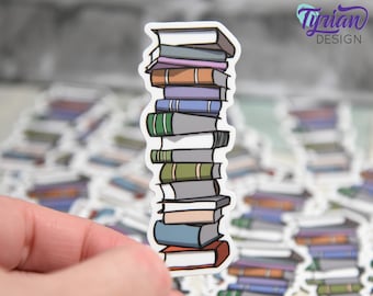 Adhesivo de vinilo para pila de libros/Diario/Vinilo resistente a la intemperie de alta calidad/1,25 x 3 pulgadas