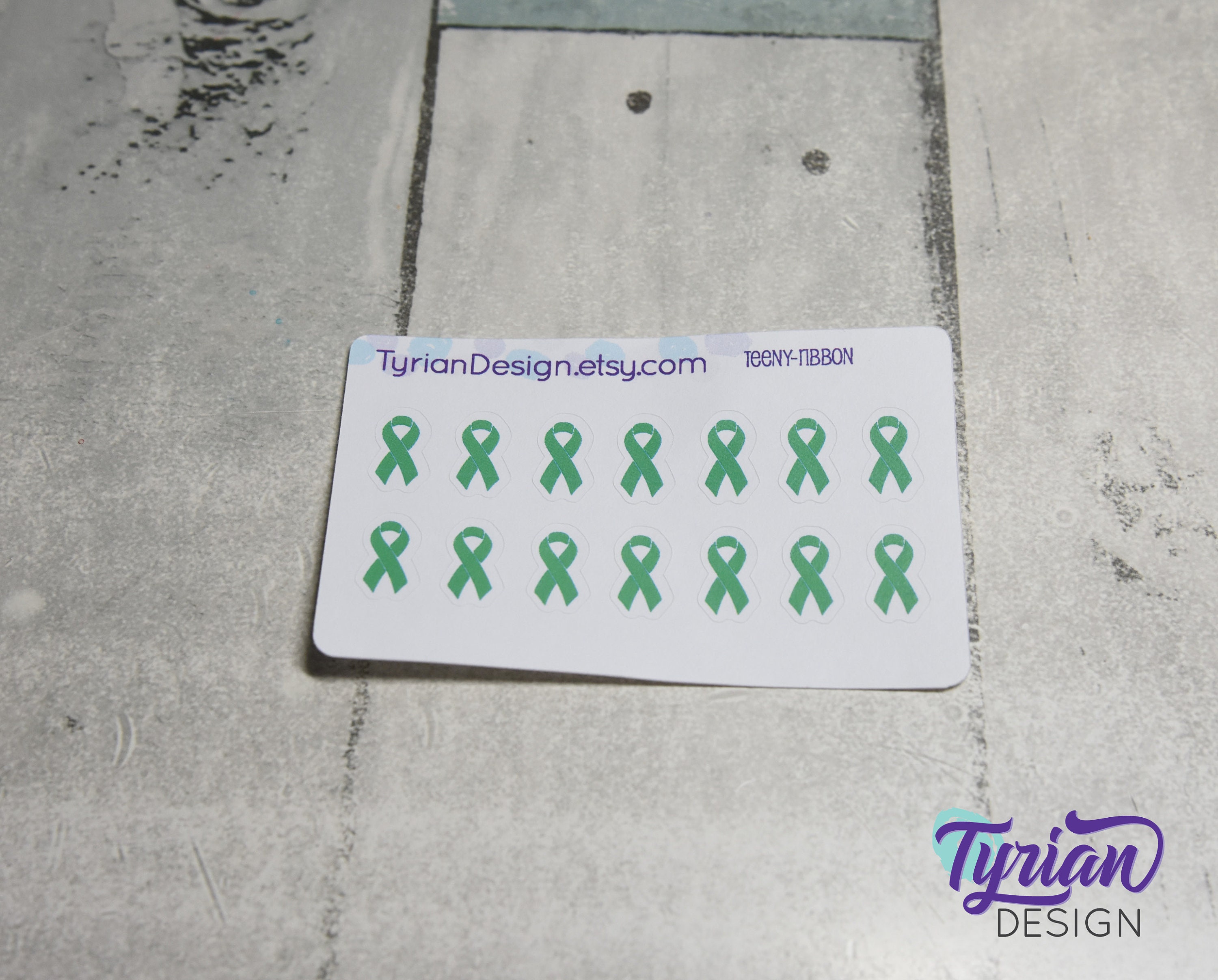 Mini Awareness Ribbon | 14 Stickers | .33
