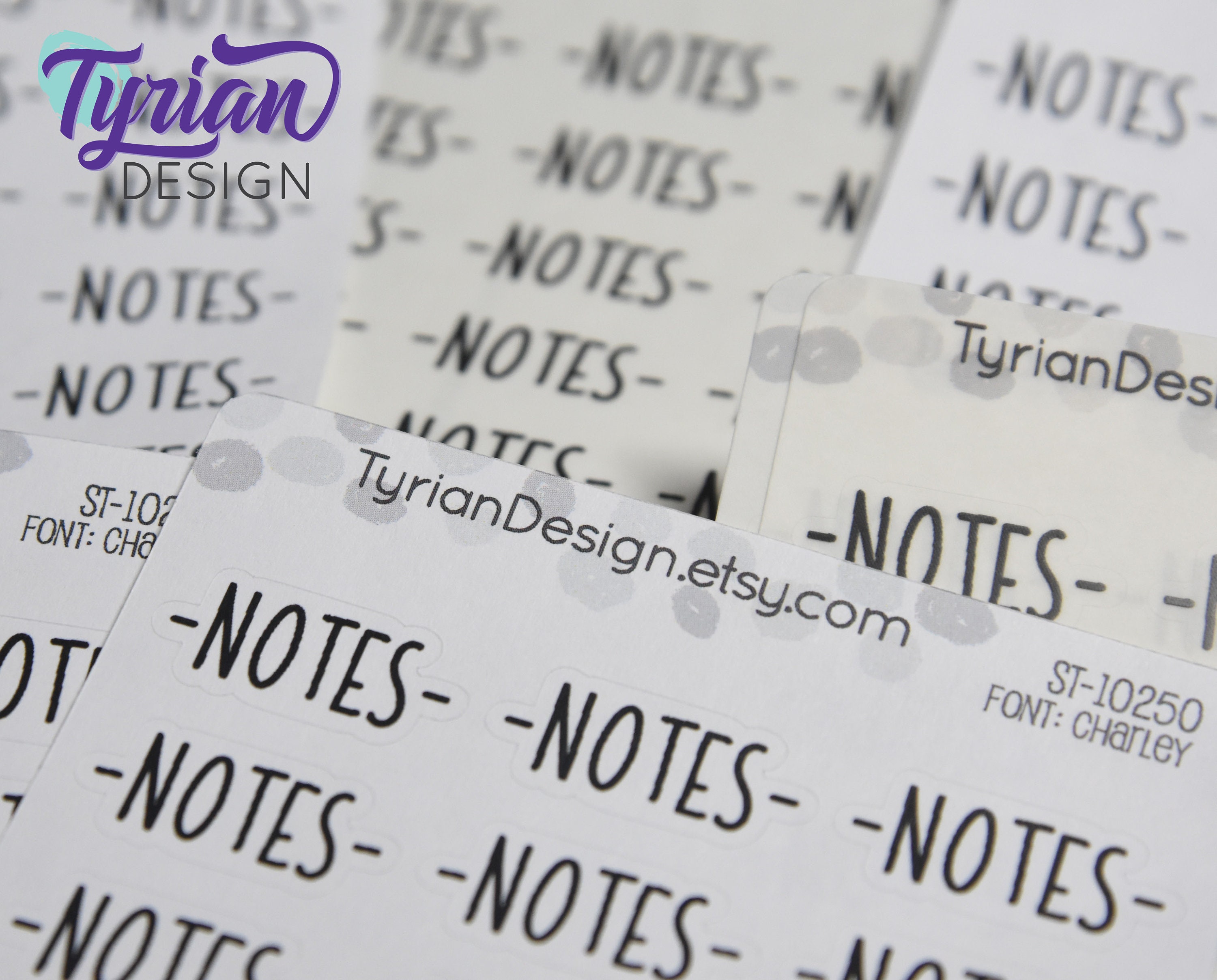 Notes Stickers for Planners and Journals Medium Size Notes | Etsy