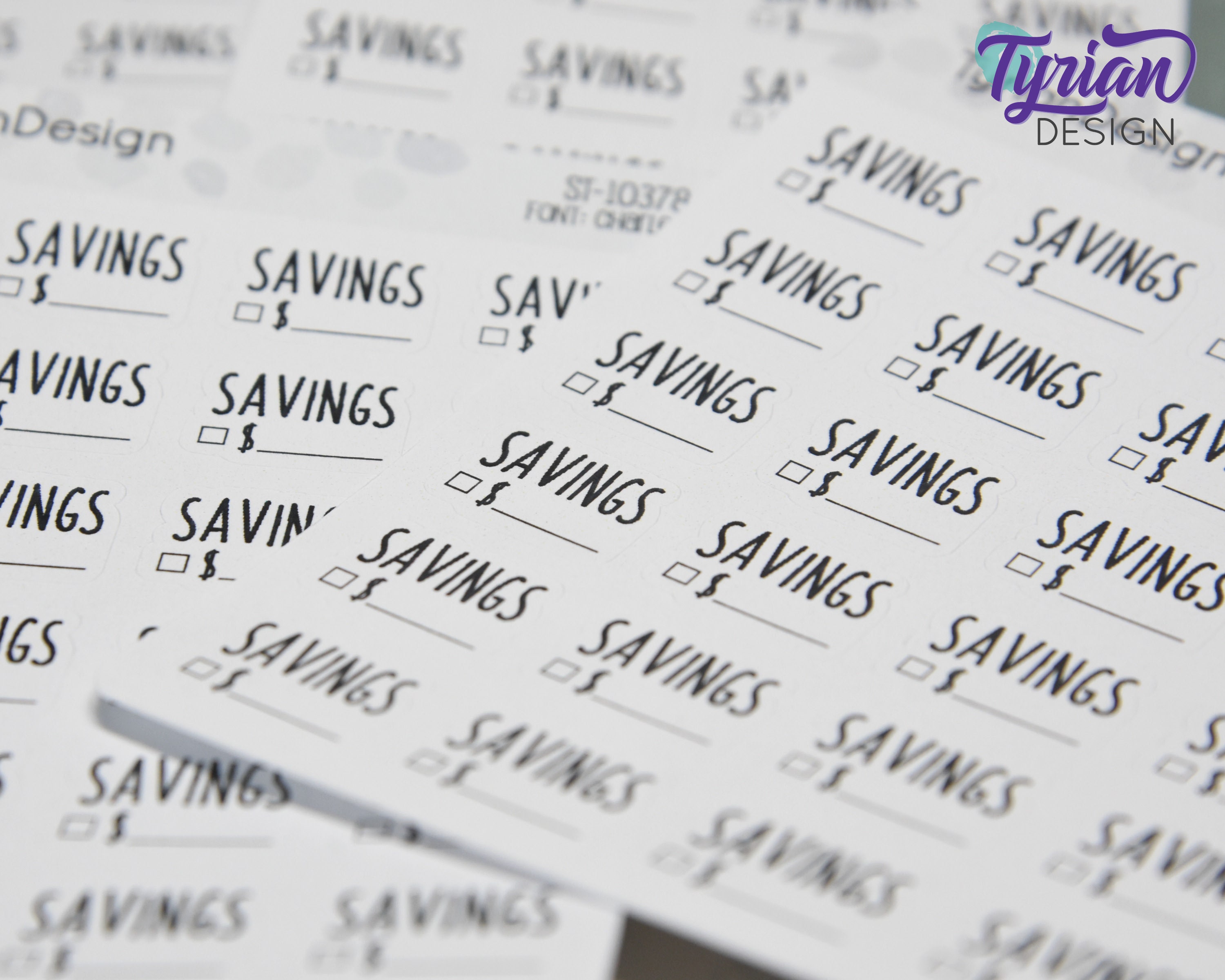 Sticker Saving Cost Savings Stickers | Budget Stickers | 24 Stickers | .73